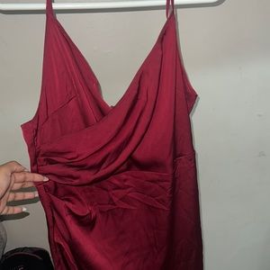 Red/burgundy dress